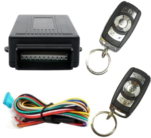 Riloer Kit universal de bloqueo centralizado para coche, compatible con la mayoría de vehículos de 12 V CSD402-T206