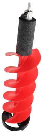 QSTDGVPW Tarière à Glace En Alliage D'aluminium, Outil de Pêche, Foret à Glace à Tige En Nylon pour Un Forage Rapide, Idéal pour La Pêche Hivernale En Lac, 8 Pouces