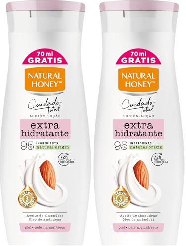 SWEET ALMOND OIL extra moisturizing lotion 330 ml (Paquete de 2)