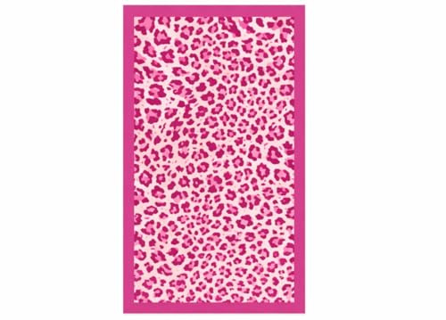 BIANCHERIAWEB Telo Mare Grande 100x180 Spugna Spiaggia Piscina Maui Maculato D24 Telo Mare Rosa