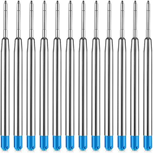 30 Stück Kugelschreiber, nachfüllbar, Ersatzminen aus Metall, Nachfüllpackung, Kugelschreiber, Blau