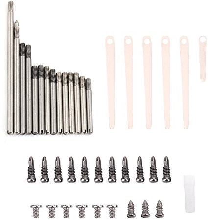 Klarinette Reparatur Set, hochwertig, universal, Klarinetten Pflege Set, Rollen Schrauben Federn Einstellschrauben Befestigungsschrauben for Musiker Reparaturen Wartung zu Hause im Studio