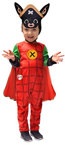 Ciao- Capitaine Bing Lapin pirate costume déguisement original baby (Taille 2-3 ans)