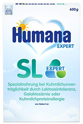 Humana SL Expert, Spezialnahrung bei Kuhmilchunverträglichkeit durch Laktoseintoleranz, 600 g