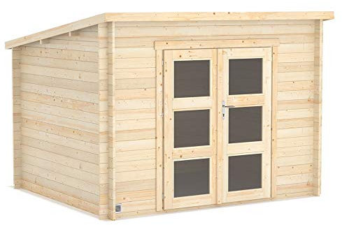 Forest Style Abri de Jardin Bois Juno Modern - 6m² en Bois - 0 x 302 x 218 cm - Cerland