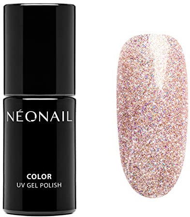 NÉONAIL UV Nagellack 7,2 ml Rosa Party Pass - NÉONAIL Farben UV Lack - Glitter Gel Nägel - Nageldesign