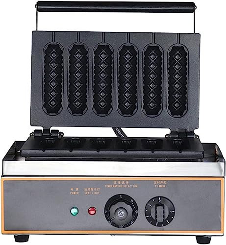 hot dog machine Máquina For Hacer Salchichas Con Capacidad For 6 Perros Calientes, Tostadora Automática For Salchichas, Varillas Antiadherentes, Rodillo For Parrilla For Perros Calientes For Uso Comer