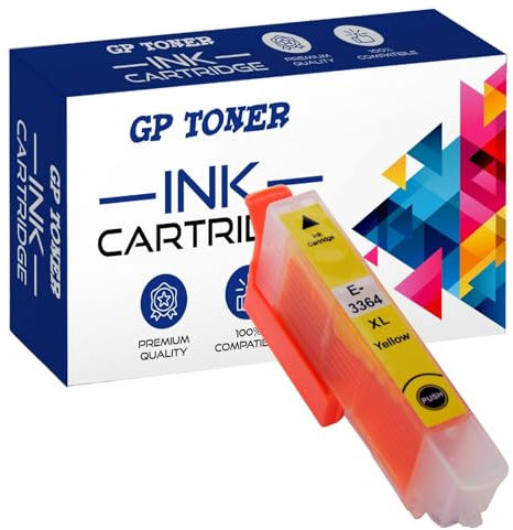 Druckerpatronen Tintenpatronen kompatibel für Epson XP 530 540 630 635 640 830 900-33XL Gelb