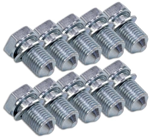 BESTPRICE ATP 10x Ölablass-Schraube inkl. Dichtung Kompatibel mit: Audi A1, A1 Sportback, A2, A3, A3, A3, A3 Cabriolet, A3 Cabriolet, A3 Limousine, A3 Sportback, A3 Sportback, A4 Allroad B8, A4 B5