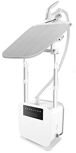 Vaporizzatore verticale per indumenti a grandezza naturale - Ferro da stiro portatile professionale da 1800 W, funzionamento con una sola mano, Asse da stiro incorporato e serbatoio dell'acqua da 2,1