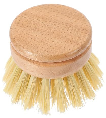 MOLUCKFU Holzbürste Für Wok-Topf Kleine Scheuerbürste Mit Griff Spülbürste Aus Holz Für Küche Borsten Für Geschirrreinigung
