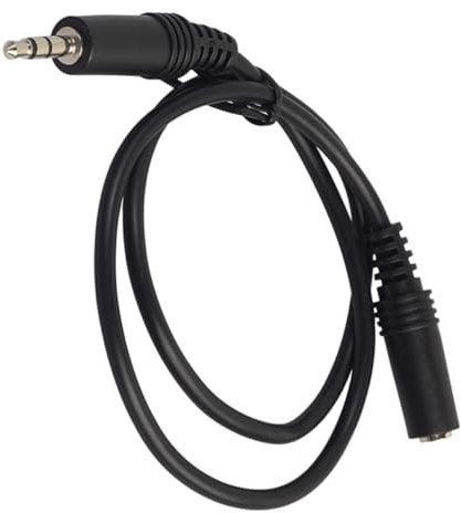 Housoutil Cavo di Prolunga Audio Jack 3,5 Mm Maschio a Femmina 0,5 m Compatibile Cuffie Smartphone Connettori Nichelati Rivestimento Resistente per Ascolto in Mobilità