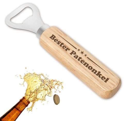 Cadeau parrain, cadeau pour parrain, cadeau pour parrain, décapsuleur, cadeau de fête des pères, cadeau de Noël