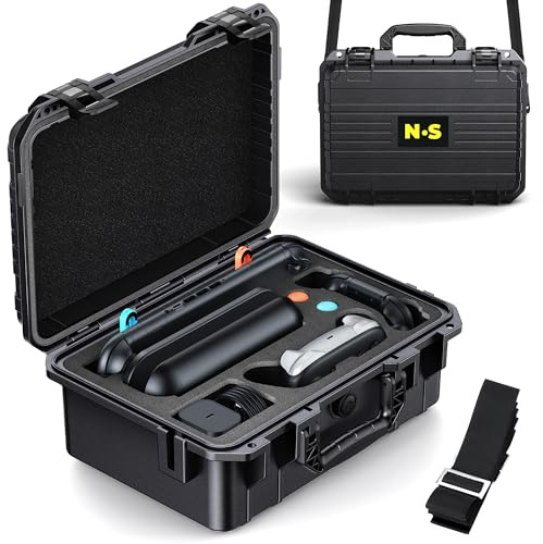 FYOUNG Upgrade Hard Carrying Case for Nintendo Switch 2/Switch 1 Console | All in one Carrying Case, Travel Storage Safe for Pro Controller & More Switch Accessories, Portable Waterproof Shell