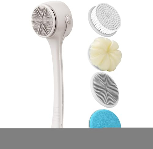 Brosse de Bain Électrique | Brosse de Nettoyage Intensive,Nettoyeur Rotatif Automatique Étanche pour Soins Corporels Hommes Femmes Spa Douche