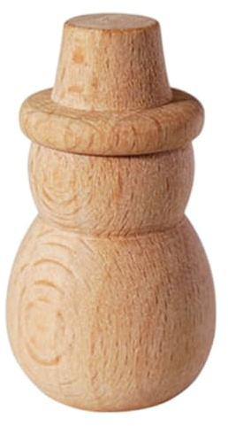 Guaber Figure di legno per la pittura e albero di Natale ornamento pupazzo di neve figura bambole incompiute bambole non dipinte figurine decorazione