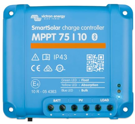 Victron Energy SmartSolar MPPT 75V 10 amp 12/24-Volt Solcellsladdare (Bluetooth)