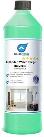 KaiserRein Fußbodenwischpflege Universal 1L – pH-neutraler Bodenreiniger & Wischpflege mit Frischeduft – streifenfrei, polierbar, für PVC, Vinyl, Linoleum, Stein & versiegeltes Parkett