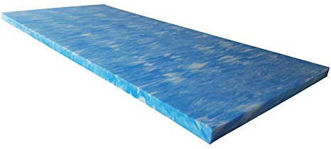 snoozo GELAX® | Atmungsaktiver Gel-Schaum Topper Matratzenauflage | Ohne Bezug | RG 50 | 5 cm Gesamthöhe | Alle Zuschnitte und Größen möglich | Qualität Made in Germany (200 x 200 cm)