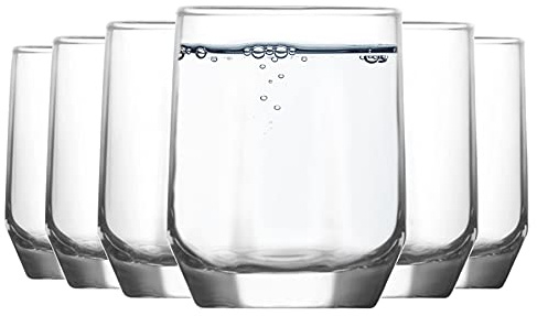 LAV Diamond Glass Eau Gobelets - 215ml - Paquet de 12