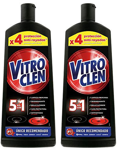 Vitroclen Crema Limpiadora Específico para Placas de Vitrocerámica Regular, 900 ml