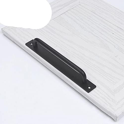Modern Home Türgriff Aluminiumlegierung Möbelbeschläge Schrank Kleiderschrank Küchenschrank Schublade zieht Türbeschläge 2021 Neu-schwarz,192mm