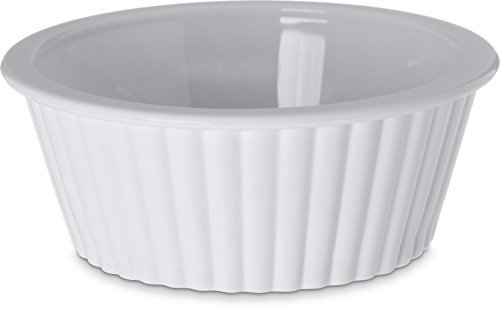CFS Lot de 48 ramequins cannelés en plastique Blanc 59 ml