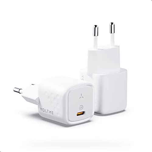 VOLTME 30W Chargeur USB C Chargeur GaN Lot de 2 en Blanc