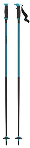 Atomic REDSTER X Skistöcke - Länge 135 cm - Zuverlässiger 4* Aluminium Skistock - Ergonomischem Griff am Stock - Stöcke mit 60mm-Pistenteller - Hochwertige Skistecken in Teal Blue