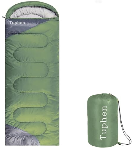 tuphen Sleeping Bag - 3-4 Seasons Camping Sleeping Bags for Adults for Hiking, Backpacking, Cold Weather & Warm Lightweight Travel Gear