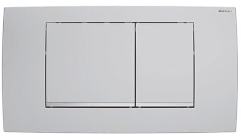 Piastra attuatore Geberit Twinline30, per risciacquo doppio, 115.899; colorazione: laccato cromo opaco/facile da pulire