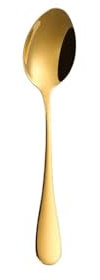 ZHUAYSEJXA 1/2/3 Pieces Gold Stirring Teaspoons Stainless Steel Coffee Spoon Set Ice Cream Cake Dessert Mini Spoon Afternoon Party Cutlery (Color : Gold, Size : 2 Pcs)