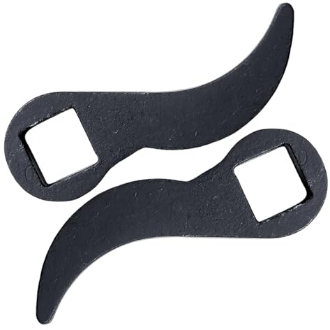 Crowbar Adapter HEA-d Tools, 2 Pieces Adjustable Angle HEA-d Pry Ba-r, Fit 1/2 Inch Ratchet Heavy Duty Pry Ba-r, Heavy-Duty Crowbar for Tight Spaces, Open-End Wrench for Automotive Repair