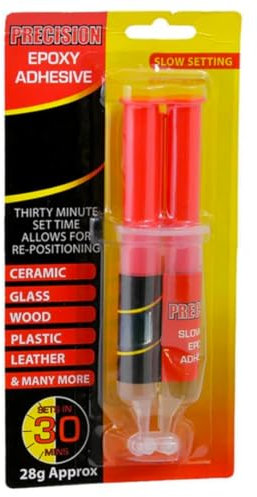 Citystores® MF Precision Epoxy Adhesive Strong Durable Waterproof Instant Bonding Perfect For Metal Wood Plastic Glass Ceramic Repairs 28g