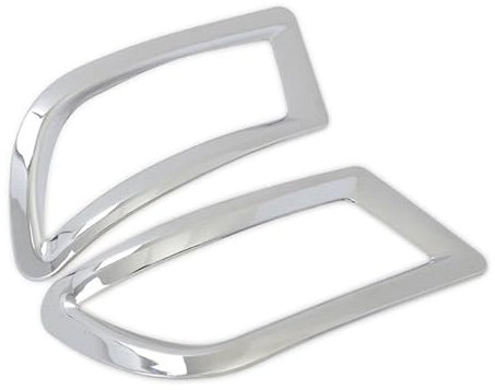 ZHINUAN Hinten Nebel Licht Lampe Abdeckung Trim Fit for Toyota Yaris XP150 Fließheck 2014 2015 ABS Chrom Schwanz Foglight Molding trimmt Auto Zubehör Nebelschlussleuchten-Ziersatz