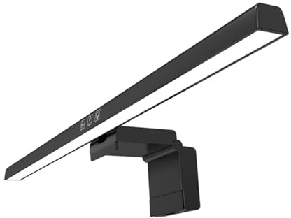 Baoblaze Computer Monitor Lamp,Reading Lamp,Eye Protection,USB Adjustable Dimmable Laptop Light Bar LED Desk Lamp for Home Office Dorm, black