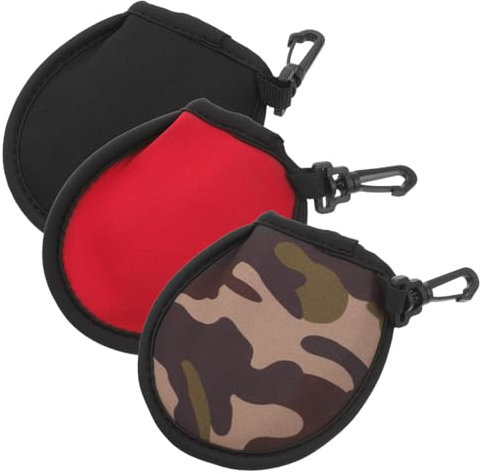 YARNOW 3stücke Golfball Reinigungstasche Aus Neopren Und Fusselfreiem Für Einfache Reinigung Und Aufbewahrung Tragbar Für Golfwettbewerbe Und Spiele