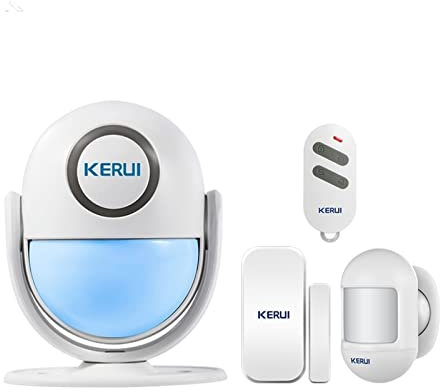 Kit Alarma Casa, Tuya Smart Home Security WIFI Sistema de alarma funciona con Alexa 120 db pir Detector Puerta/Sensor de ventana Aplicación inalámbrica ladrón(KIT 1)