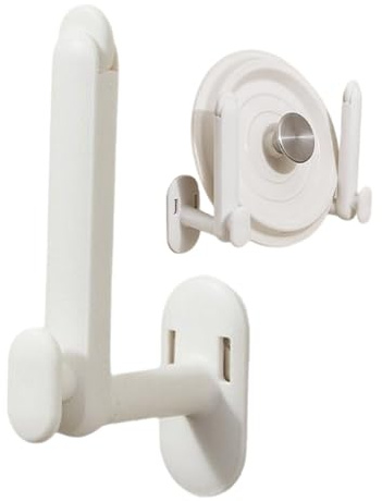 Generico Gancio per Cappotti da Parete - Gancio Regolabile per Tende a Muro - Supporto Adesivo Per Tende Senza Fori Appendiabiti Per Cucina Lavanderia Utilizzo Domestico