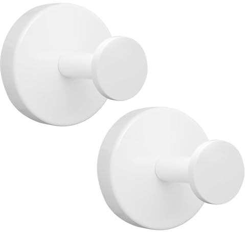 yolzhxe 2 Piezas Inoxidable Gancho Ventosa, Toallero Ventosa Fuerte 3 kg, Reutilizable Perchas Baño Sin Taladro, Suction Hooks Desmontable para Baños, Cocinas y Puertas de Cristal