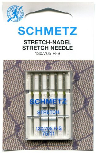 Schmetz-Stretch-Nadeln in verschiedenen Größen, 5er-Set., 75/11 (Finest)