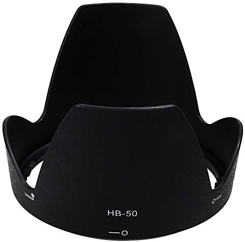 CELLONIC HB-50 Gegenlichtblende für Ø 77mm kompatibel mit Nikon HB-50 | Bajonett, Blumen- / Tulpen- / Blütenblatt-,Kunststoff, schwarz, für Nikon AF-S NIKKOR 28-300 mm 1:3,5-5,6G ED VR
