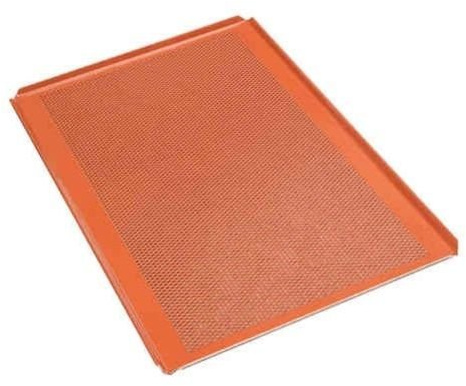 Profi-Backblech 6 Stück, Silikon, GN 1/1 Silikonlochblech Lochblech Silikonbackblech Antihaft Made in Germany
