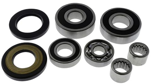 KH-PERFORMANCE Getriebelagerset inkl. WDR kompatibel mit Piaggio Hexagon LX | Für 125/180ccm Piaggio M01/M04/M15 Motoren; Kugel-, Nadellager, Wellendichtringe; kompatibel mit Piaggio Sfera 125, VESPA ET4