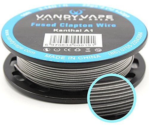 VandyVape Wickeldraht Wire, Vandy Vape, KA1, RBA, E Zigarette Verdampfer Draht (3. KA1 - Fused Clapton - 28ga)