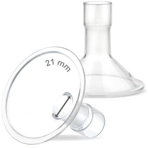 Maymom MyFit Brustschilde 21 mm compatible con Medela Milchpumpen PersonalFit, Freestyle, Harmony und Maxi, passend für Flex Connector, 2er Pack