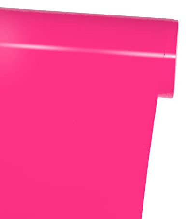 FORBELL Plotterfolie Textil, 30.5cm×3 Meter Textil Bügeltransferfolie (Neon Pink)