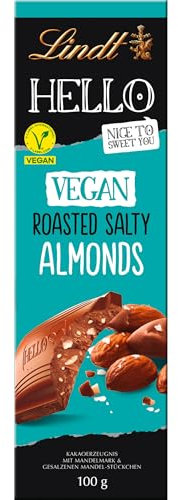 Lindt Hello Schokolade, geröstete salzige Mandeln, 100 g