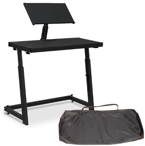 DJ Deck Stand CDJ Controller Mixer Laptop Workstation inc Carry Bag
