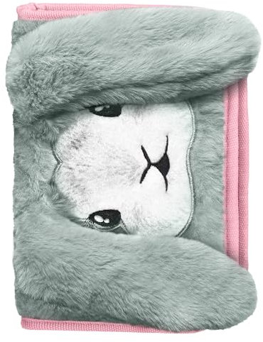 Baagl Federmäppchen für Mädchen - Schüleretui, Federtasche, Federmappe für Schreibwaren - Etui, Federpenal, Schulmäppchen (Bunny)